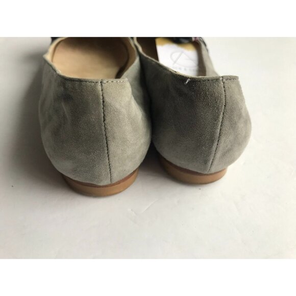 Hego's Gray Suede Ballet Flats W/ Multicolor Floral Bows, Size 8 (US) 38 (IT) - Picture 5 of 10